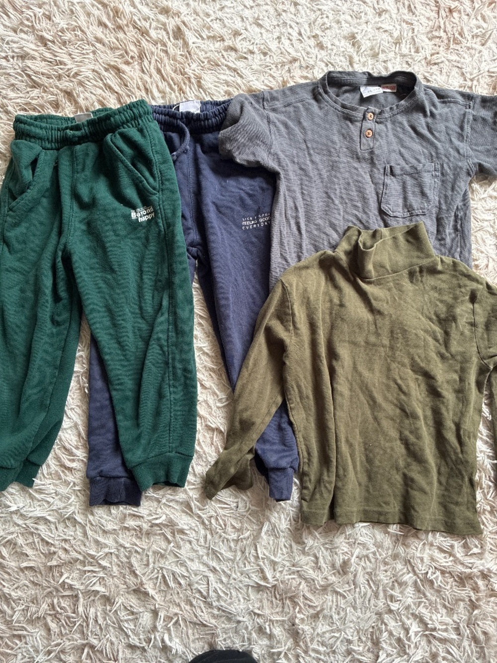 Zara Boys Lot Joggers Turtleneck Shirt Size 4 5 Play Condition